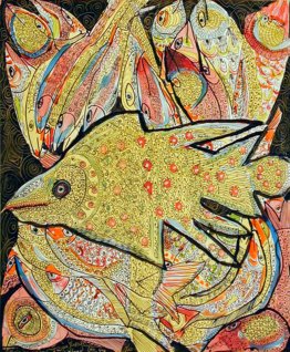 Pesci d'oro nel mare scuro Pesci d'oro nel mare scuro