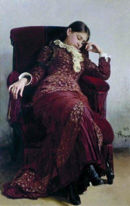 Riposo. Ritratto di Vera Repina, Moglie s 'dell'Artista. Riposo. Ritratto di Vera Repina, Moglie s 'dell'Artista.