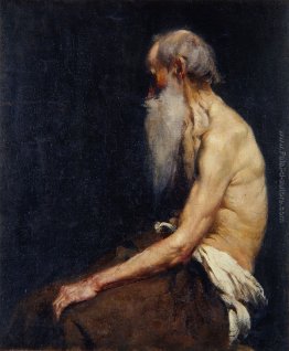 Seduto vecchio nudo Seduto vecchio nudo