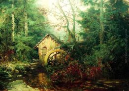 Forest Landscape con Watermill Forest Landscape con Watermill