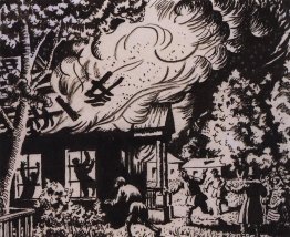 Fire in Kistenevka Fire in Kistenevka