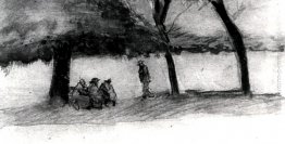 Panchina con Tre Persone Panchina con Tre Persone