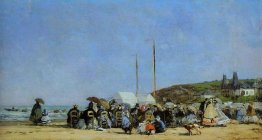 Beach Scene, Trouville Beach Scene, Trouville