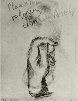 Schizzo di una mano sinistra Schizzo di una mano sinistra