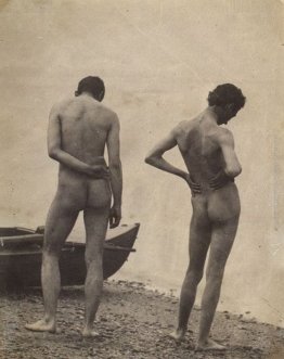 Thomas Eakins e John Laurie Wallace su una spiaggia Thomas Eakins e John Laurie Wallace su una spiaggia