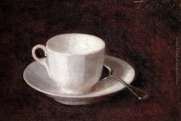 Bianco tazza e piattino Bianco tazza e piattino