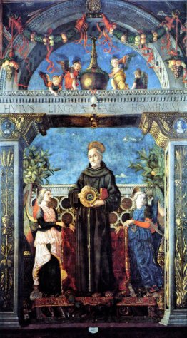San Bernardino da Siena con gli angeli San Bernardino da Siena con gli angeli