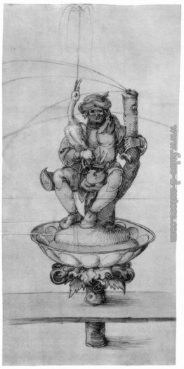 Bauer oca con una figura fontana Bauer oca con una figura fontana