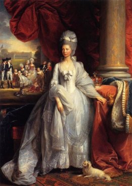 Ritratto della regina Charlotte del Regno Unito, con Windsor e l Ritratto della regina Charlotte del Regno Unito, con Windsor e l
