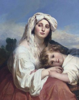 Donna italiana con bambino Donna italiana con bambino