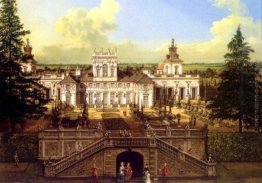 Wilanów Palazzo visto dal giardino Wilanów Palazzo visto dal giardino