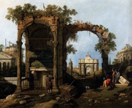 Capriccio con rovine classiche ed edifici Capriccio con rovine classiche ed edifici