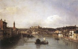 Vista di Verona e il fiume Adige da Ponte Nuovo Vista di Verona e il fiume Adige da Ponte Nuovo