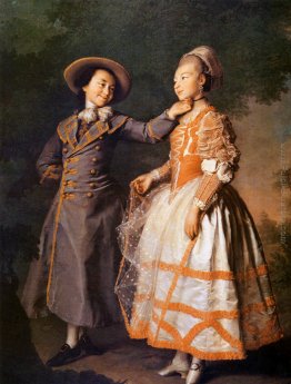 Ritratto di EN Khruschova e la principessa EN Khovanskaya Ritratto di EN Khruschova e la principessa EN Khovanskaya