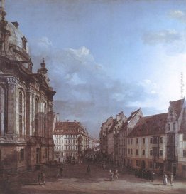 Dresda, la Frauenkirche e la Rampische Gasse Dresda, la Frauenkirche e la Rampische Gasse
