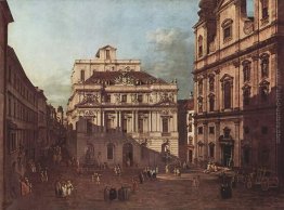 Veduta di Vienna, piazza di fronte all'università, visto da sud- Veduta di Vienna, piazza di fronte all'università, visto da sud-