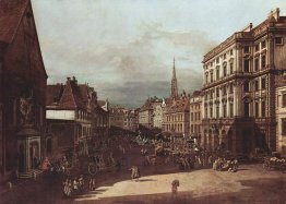 Veduta di Vienna, mercato di farina di Southwest visto da nord-e Veduta di Vienna, mercato di farina di Southwest visto da nord-e