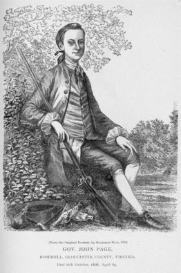 Il governatore John Pagina della Virginia, Rosewell Plantation, Il governatore John Pagina della Virginia, Rosewell Plantation,