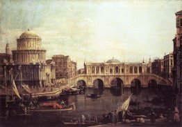 Capriccio: Il Canal Grande, con un ponte di Rialto Immaginario e Capriccio: Il Canal Grande, con un ponte di Rialto Immaginario e