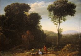 Paesaggio pastorale con un mulino Paesaggio pastorale con un mulino