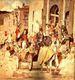 Llegada de El Libertador al Templo de San Francisco Llegada de El Libertador al Templo de San Francisco