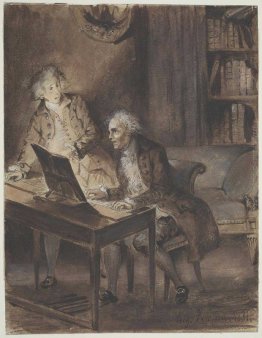 Willibald von Glueck al Clavecin Comporre il punteggio del suo A Willibald von Glueck al Clavecin Comporre il punteggio del suo A