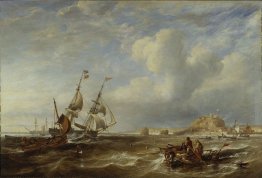 Il 78-Ton Brigantine 'L'avvocato' fuori St. Helier, Jersey Il 78-Ton Brigantine 'L'avvocato' fuori St. Helier, Jersey