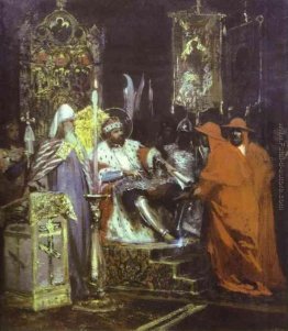 Il principe Alexander Nevsky Ricevere papale Legati Il principe Alexander Nevsky Ricevere papale Legati