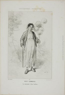 Fisionomie Parisiennes: Petit Commerce. La Monnaie d'Ballon un Fisionomie Parisiennes: Petit Commerce. La Monnaie d'Ballon un