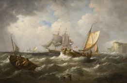 Paesaggio marino con Spedizione Francese Paesaggio marino con Spedizione Francese