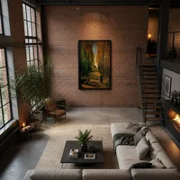 Viale dei Pioppi al tramonto — Loft moderno