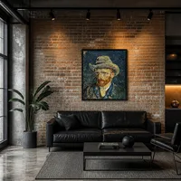 Autoritratto con cappello di feltro — Loft moderno