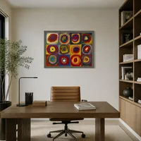 Studio Colore: Quadrati con cerchi concentrici — Ufficio di design