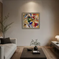 Dipingere con centro verde — Interno di museo