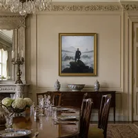 Il Viandante sul mare di nebbia — Sala da pranzo del castello