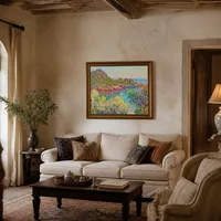 Paesaggio nei pressi di Montecarlo — Villa italiana