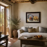 Natura morta con melone — Villa italiana