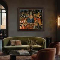 Madonna col Bambino in trono con quattro angeli, gli arcangeli M — Boutique hotel