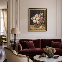 Bouquet di rose alla finestra — Appartamento parigino