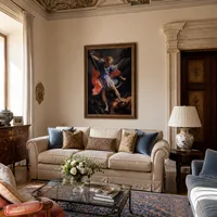 L'Arcangelo Michele sconfiggere Satana — Villa italiana