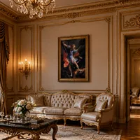 L'Arcangelo Michele sconfiggere Satana — Salone barocco