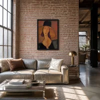 Ritratto di Jeanne Hébuterne in un grande cappello — Loft moderno