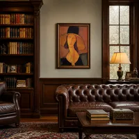 Ritratto di Jeanne Hébuterne in un grande cappello — Biblioteca classica
