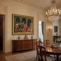 Il giuramento degli Orazi — Sala da pranzo del castello