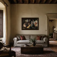 Minerva con le Muse — Villa italiana