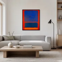 Blu, arancione, rosso — Casa scandinava