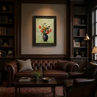Anemoni e papaveri in un vaso — Biblioteca classica