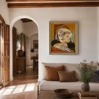 Donna alla finestra — Casa mediterranea