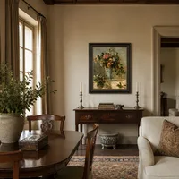 Rose e gelsomino in un vaso di Delft — Villa italiana