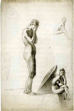 Cinque studi di nudi femminili Cinque studi di nudi femminili